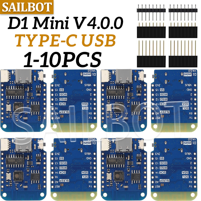 1-10 pces wemos d1 mini esp826 - Esp8266 Nodemcu Board avaliação e preço